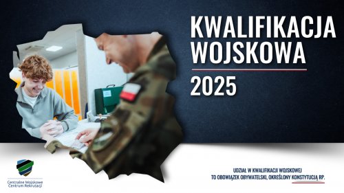 Obwieszczenie o kwalifikacji wojskowej w 2025  r.