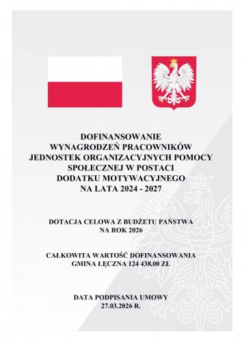 Dofinansowanie wynagrodzeń pracowników jednostek organizacyjnych pomocy społecznej w postaci dodatku motywacyjnego na lata 2024 – 2027