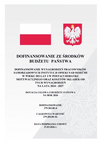 Dofinansowanie wynagrodzeń pracowników zatrudnionych w samorządowych instytucjach opieki nad dziećmi do lat 3 na lata 2024-2027