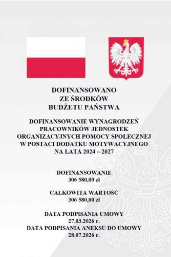 Aktualizacja informacji o dofinansowaniu wynagrodzeń pracowników jednostek organizacyjnych pomocy społecznej w postaci dodatku motywacyjnego w 2026 roku