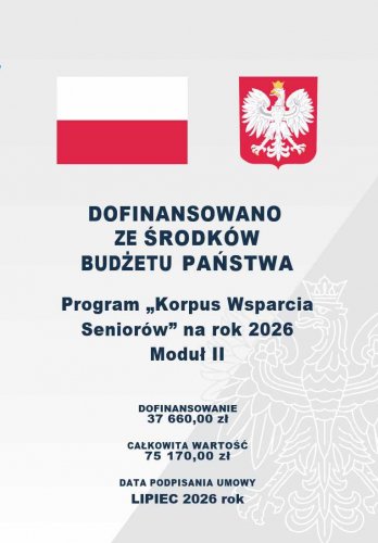 Program Korpus Wsparcia Seniorów na rok 2026